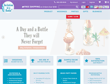 Tablet Screenshot of invitationinabottle.com